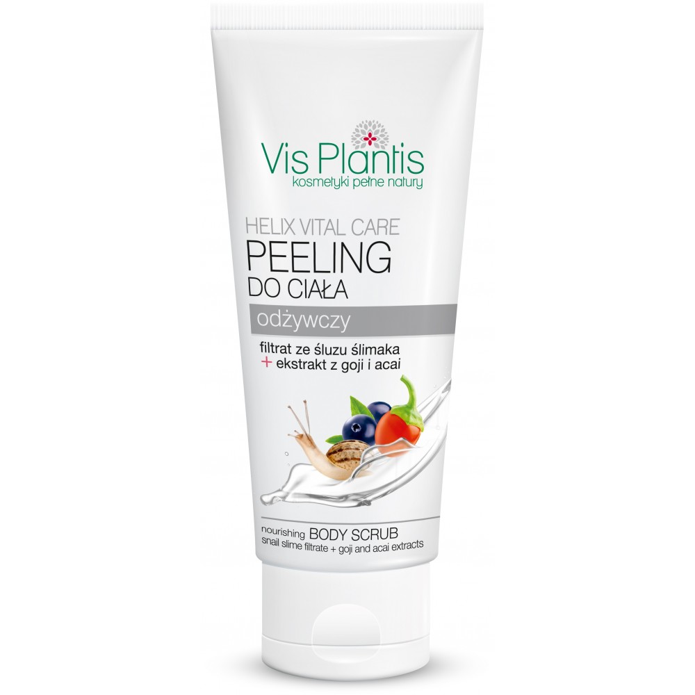 Telový peeling Vis Plantis 200 ml Výživný s filtrátom zo slimačieho slizu