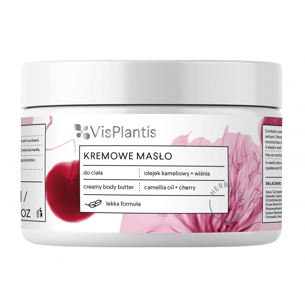 Telové maslo Vis Plantis 250 ml čerešne + camellia olej