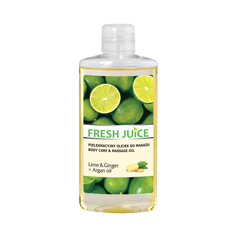 Masážny olej Fresh Juice 150ml Limetka a Zázvor