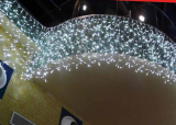 LED záves, studená biela 2m x 1,5m (456 LED)