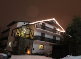 Vianočné LED svetelné cencúle, teplá biela FLASH 3m x 1,2m (228 LED)