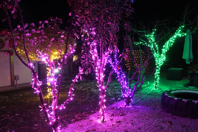 Vianočná LED reťaz ružová, ružová FLASH LED 3 x 4m (150 + 30 FLASH LED) 