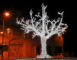 LED 3D strom, studená biela (5 000 LED)
