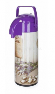 Nerezová termoska s pumpou Lavender 1,9L