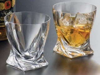 Bohemia Crystal Quadro poháre na whisky, 340 ml