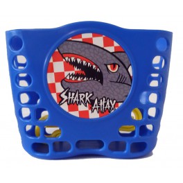 Košík predný plast, detský, modrý, motív