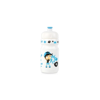 Fľaša ZÉFAL bielo/modrá 350ml detská  s držiakom