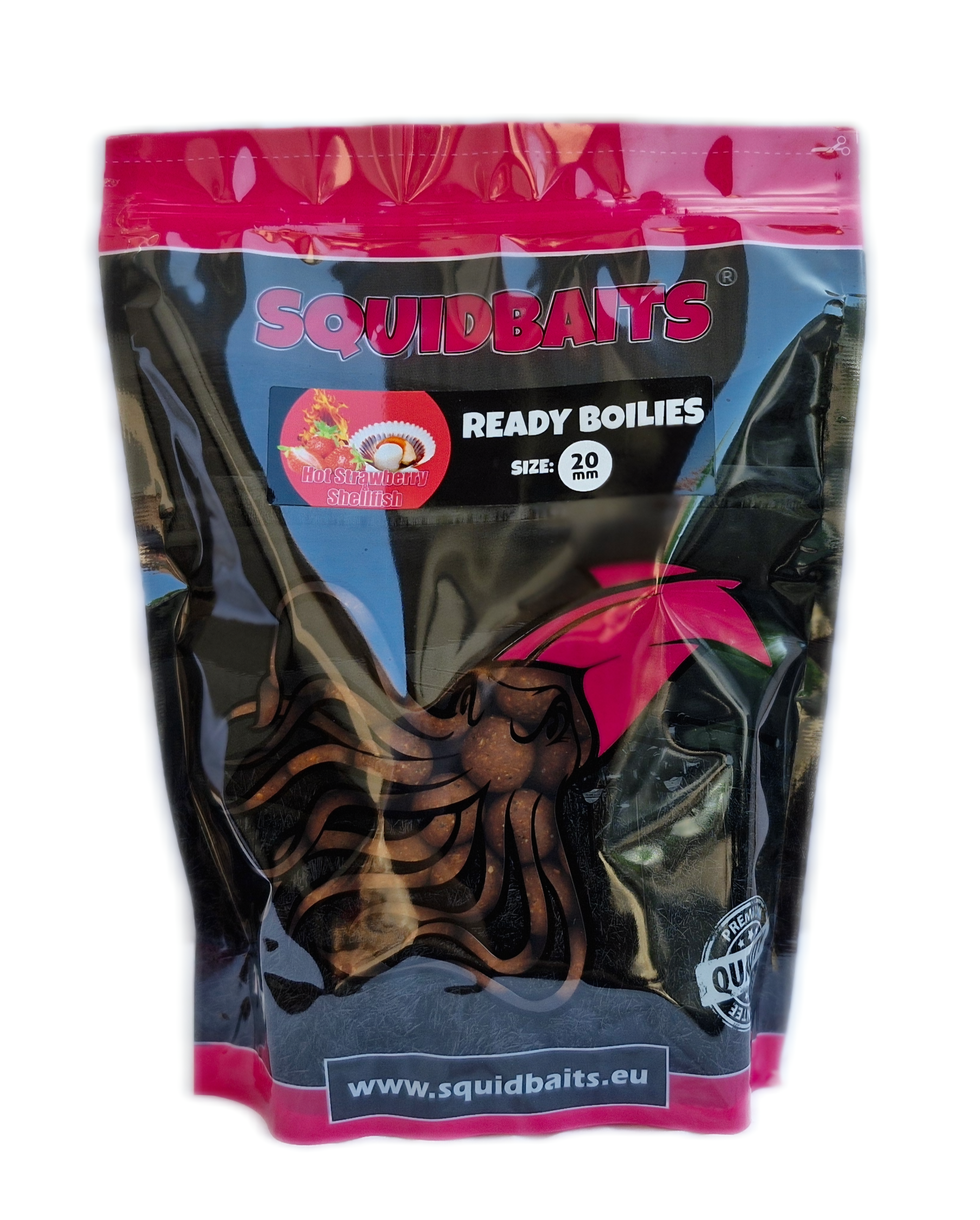 Boilies Hot Strawberry & Shellfish 1kg