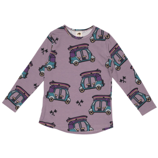 detské tričko s dlhým rukávom Tuk-Tuk fialové