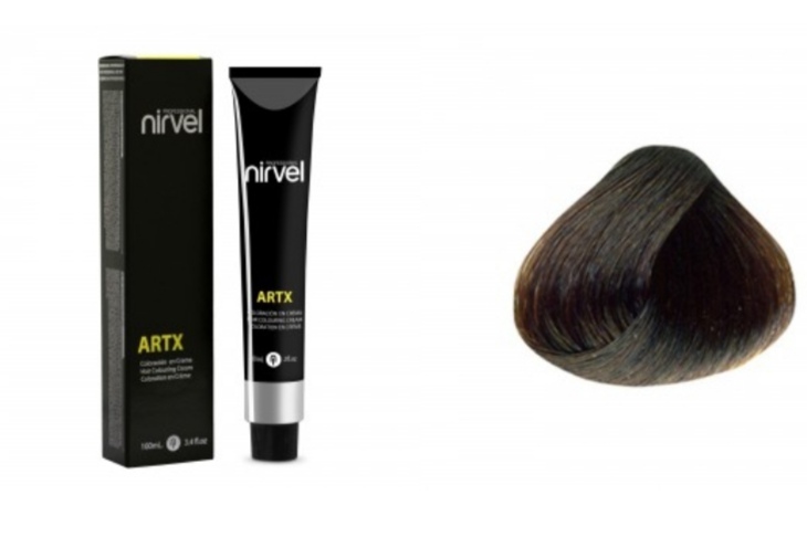 NIRVEL ARTX Farbiaci krém na vlasy 4 hnedá medium (100ml)