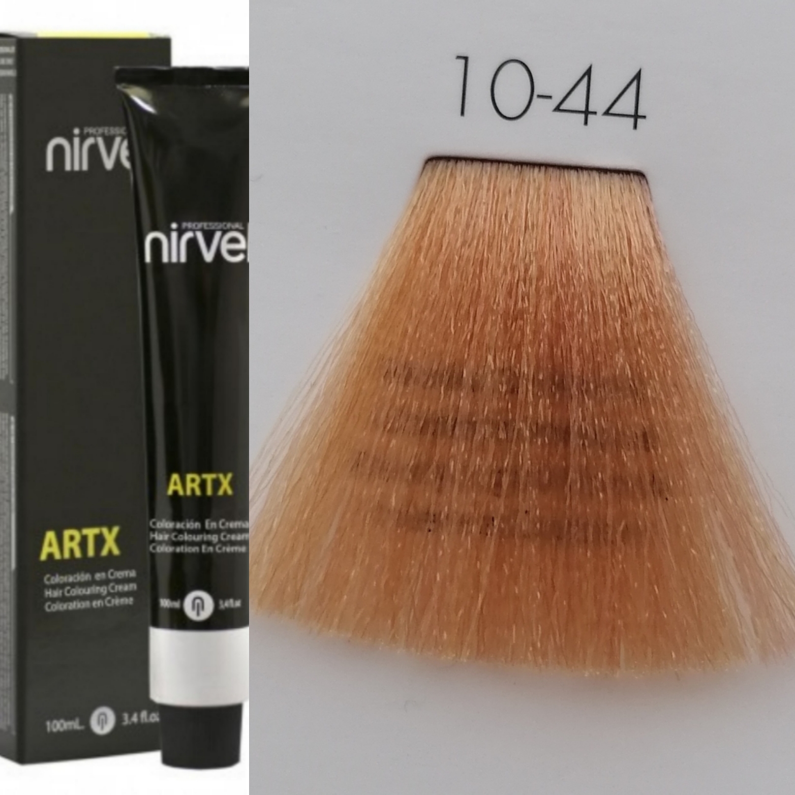 NIRVEL ARTX Farbiaci krém  na vlasy 10.44 veľmi svetlá medená blond (60ml)
