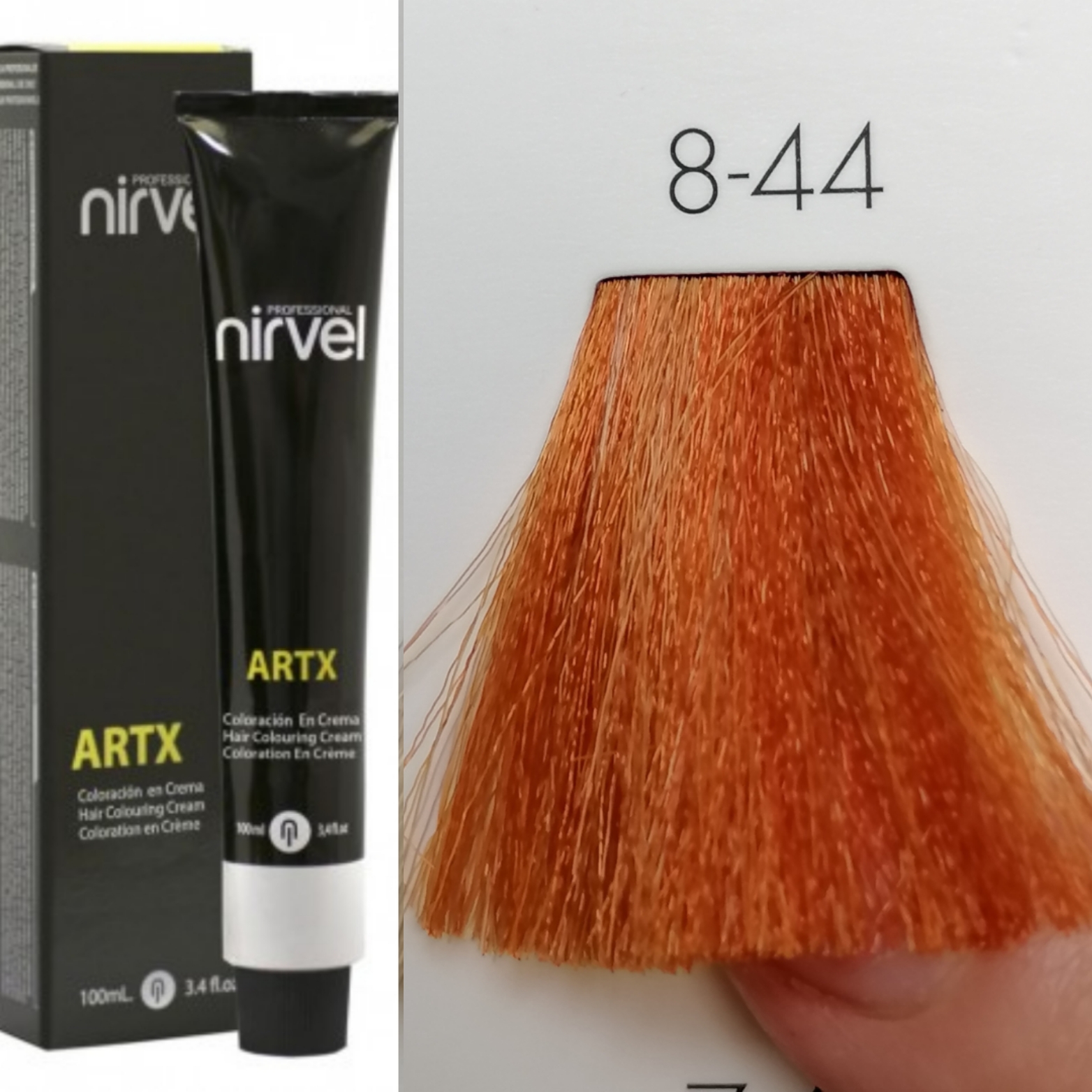 NIRVEL ARTX Farbiaci krém na vlasy 8.44 intenzívna medená (60ml)