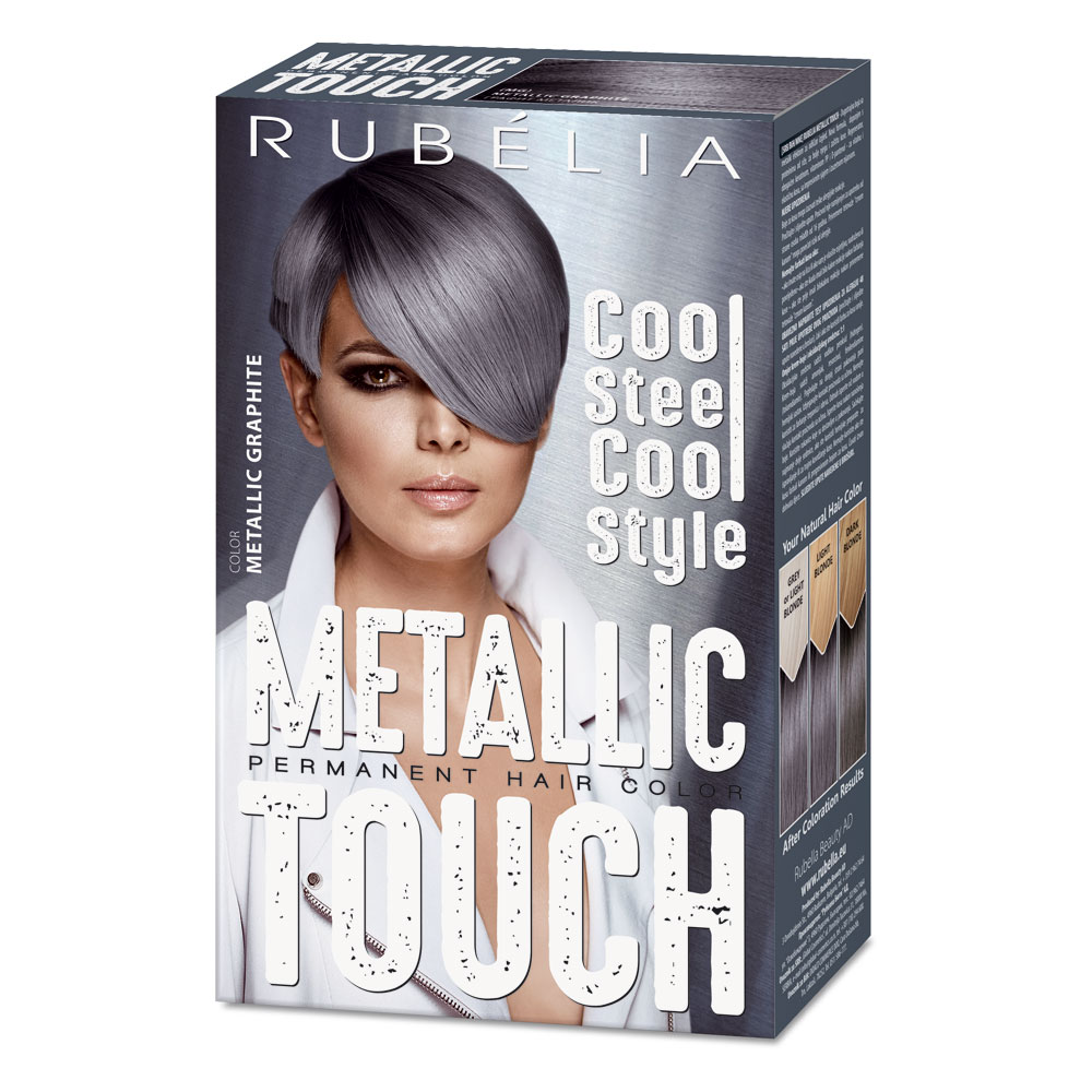 Rubella farba na vlasy Metalická grafitovo šedá 