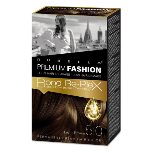 Rubella farba na vlasy premium fashion 5.0 Prírodná hnedá