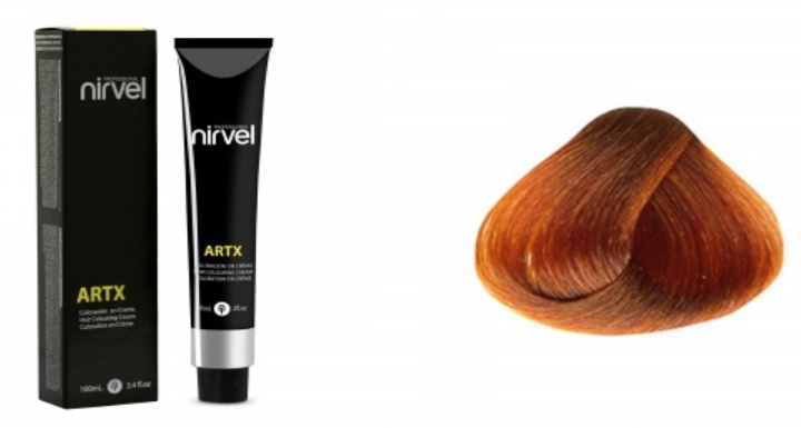 NIRVEL ARTX Farbiaci krém na vlasy 7.44 medený (60ml)