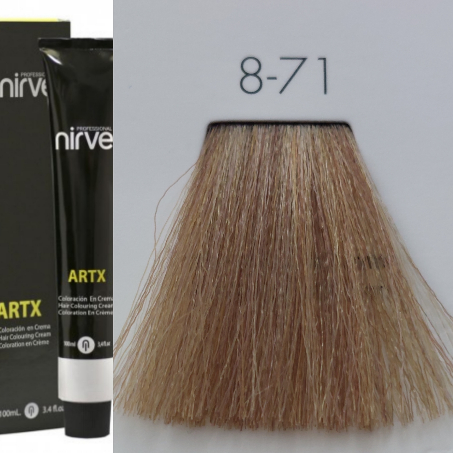 NIRVEL ARTX Farbiaci krém na vlasy 8.71 svetlo hnedá (100ml)