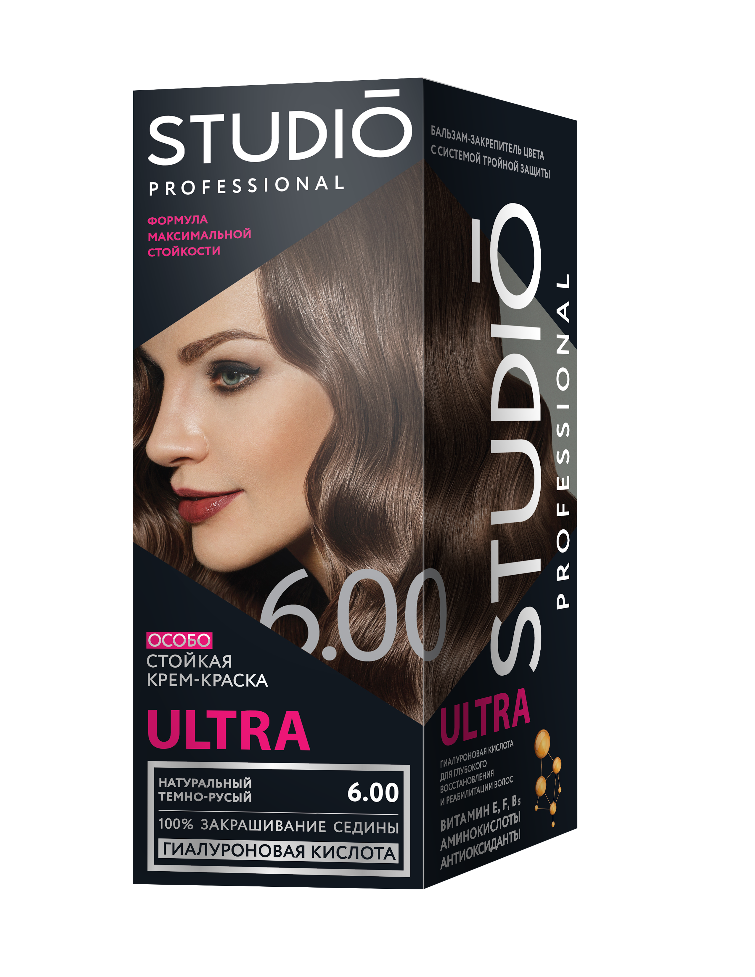 STUDIO ULTRA farba na vlasy  6.00 Prírodná intenzívna tmavá blond