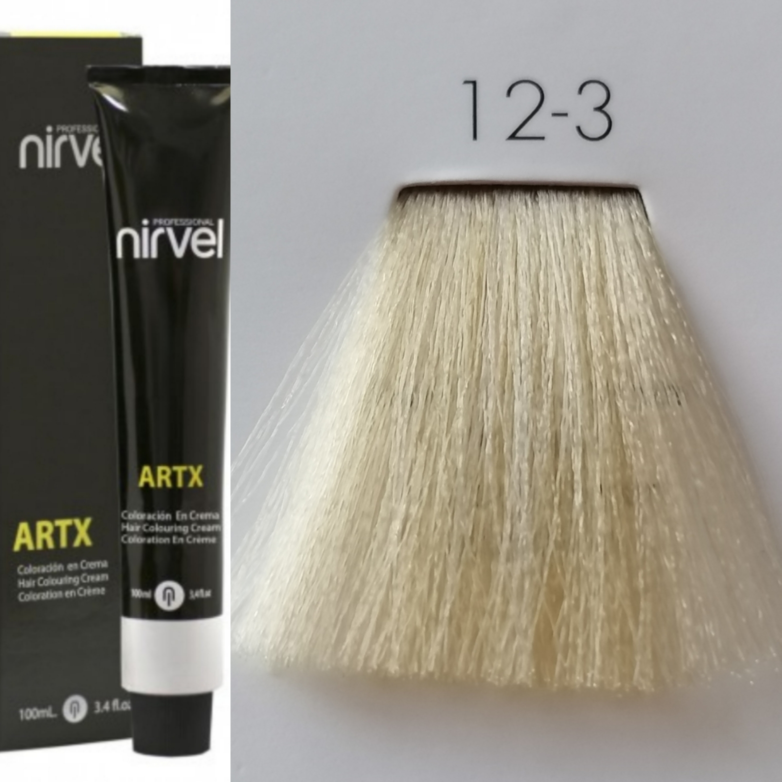 NIRVEL ARTX Farbiaci krém  na vlasy 12.3 super svetlý zlatistý blond (100ml)