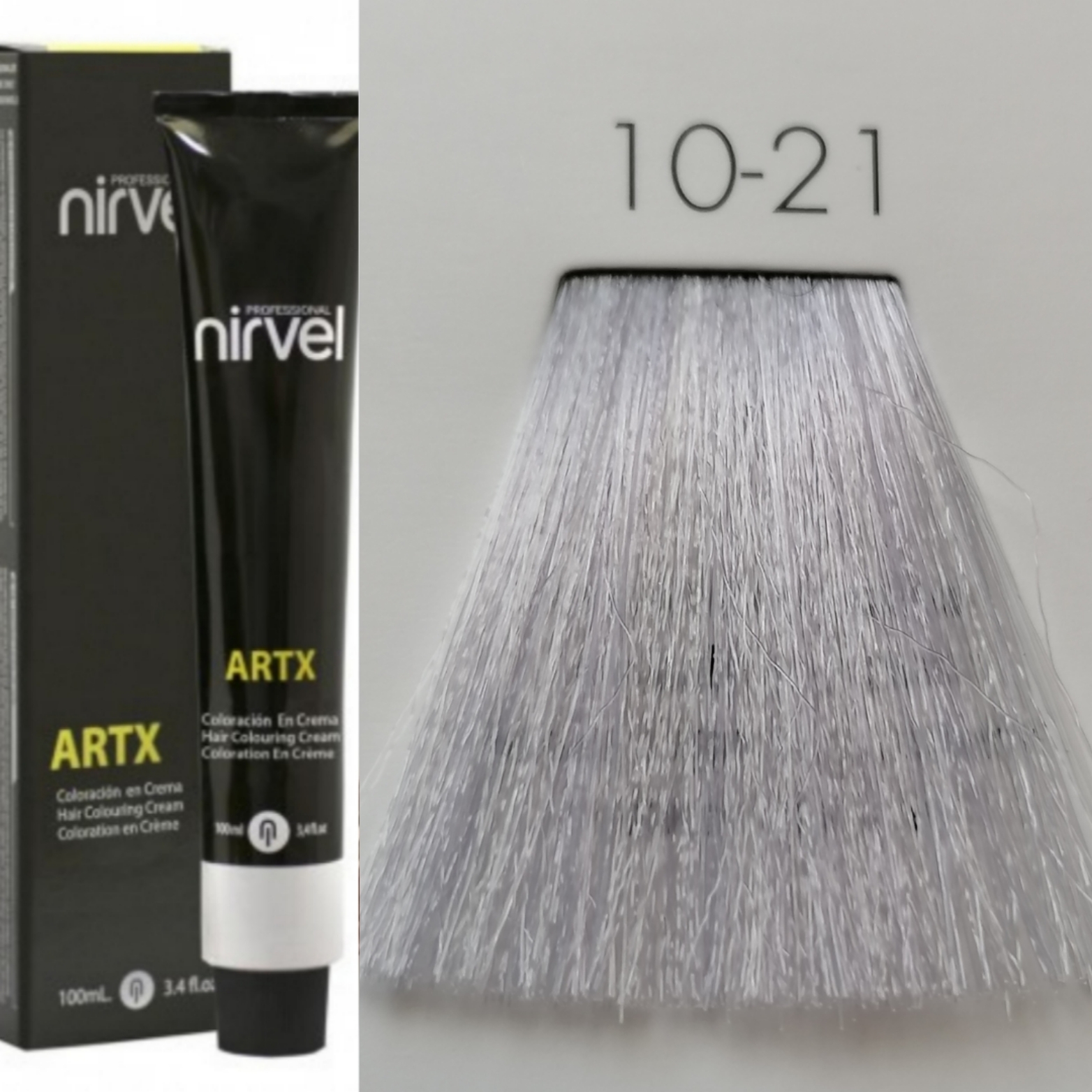 NIRVEL ARTX Farbiaci krém  na vlasy 10.21 svetlá blond perlovo popolavy (100ml)