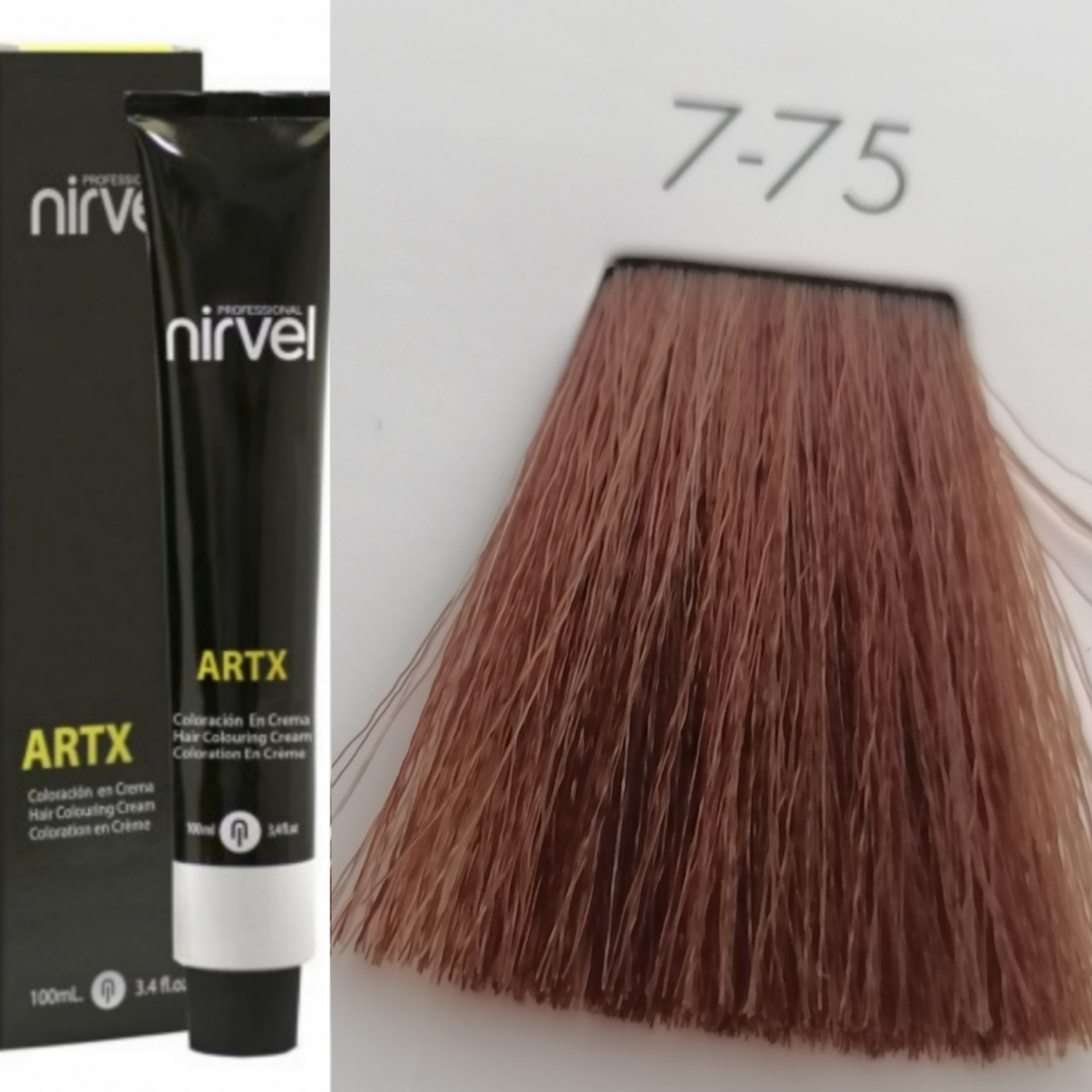 NIRVEL ARTX Farbiaci krém  na vlasy 7.75 čokoládová médium blond (100ml)