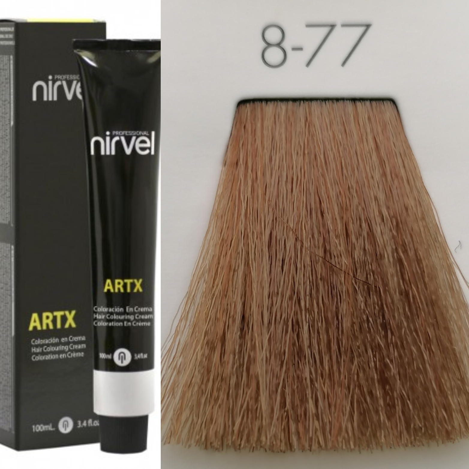 NIRVEL ARTX Farbiaci krém na vlasy  8.77 tabaková blond (100ml)
