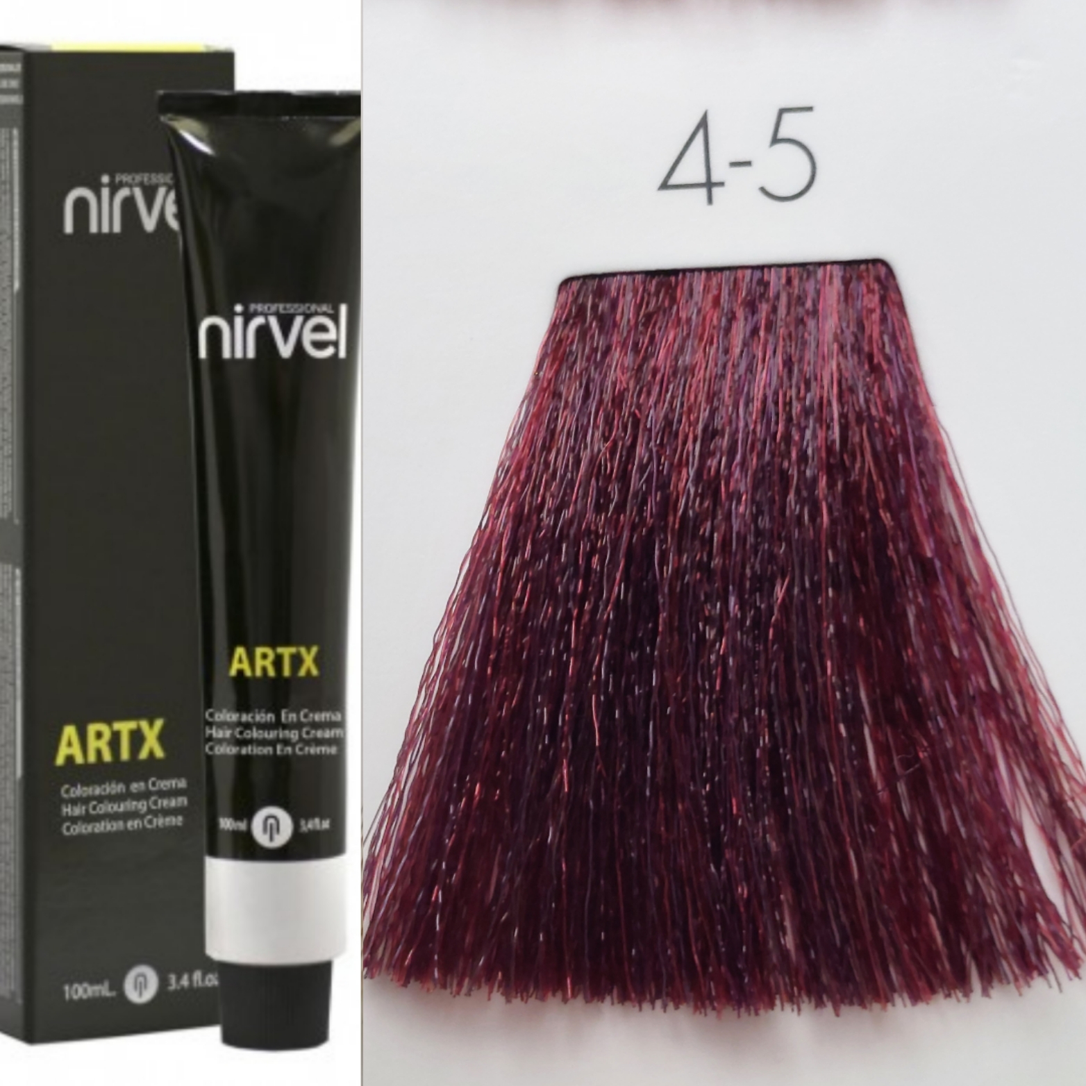 NIRVEL ARTX Farbiaci krém  na vlasy 4.5 mahagónový gaštan(100ml)