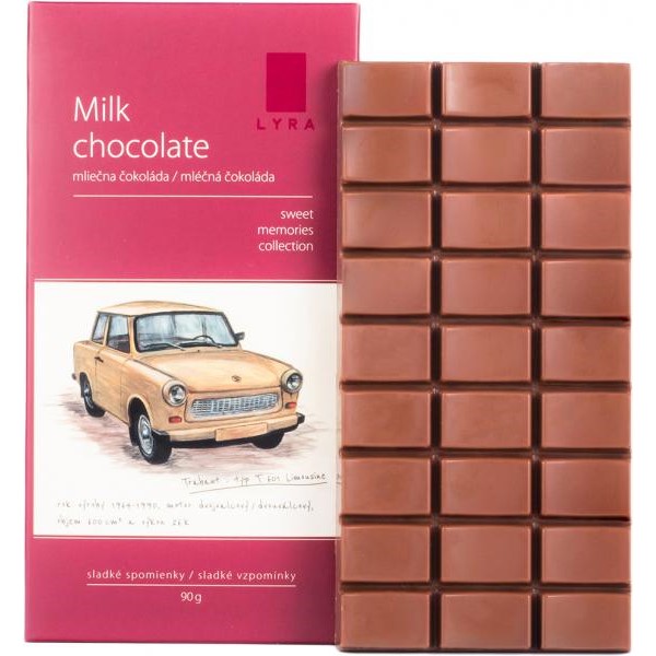 Čokoláda Lyra - Milk chocolate Trabant