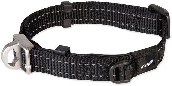 ROGZ obojok safety collar čierny 1,6 × 27 – 39 cm