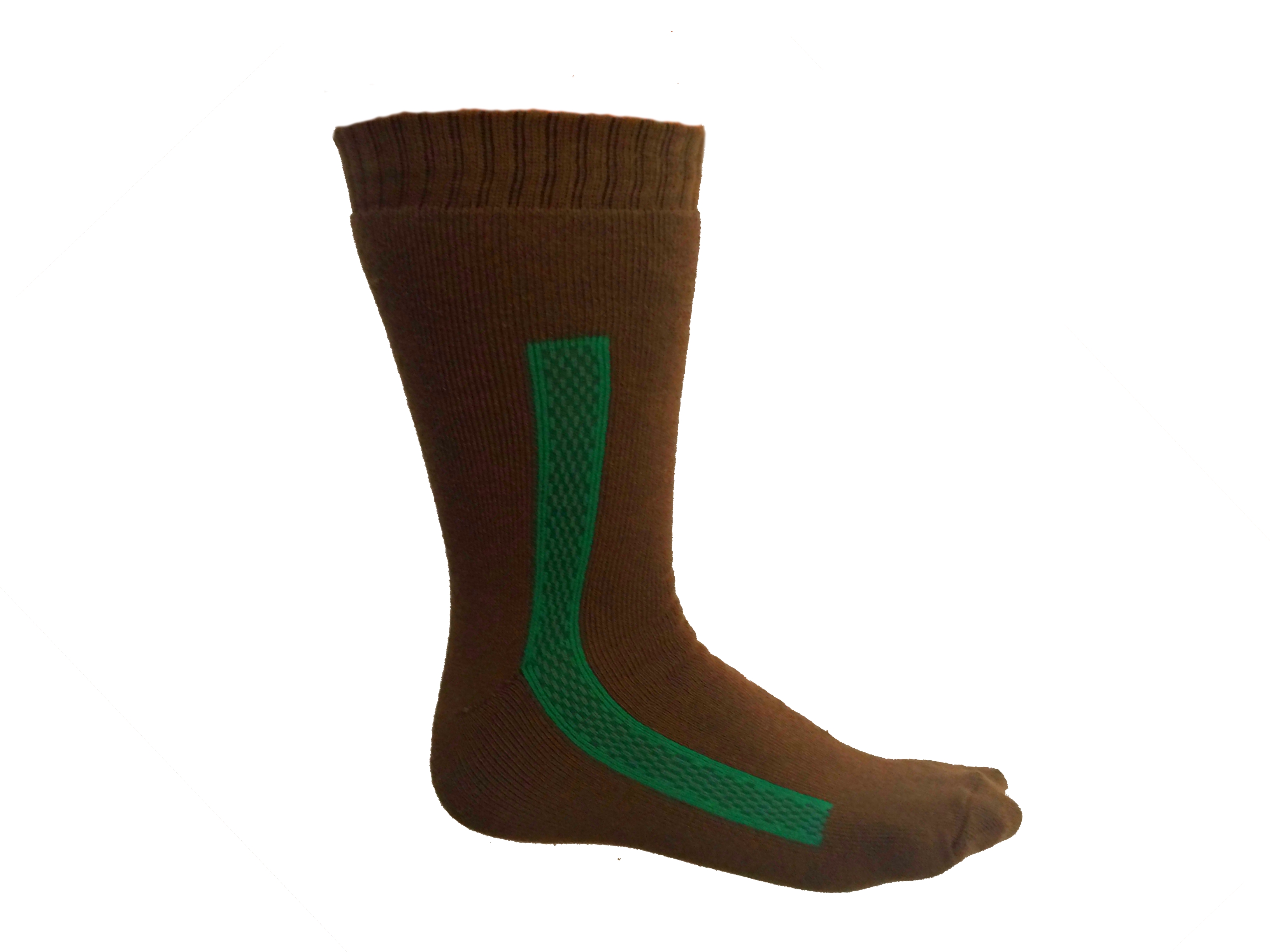 Poľovnícke ponožky Termo- lesnícka zelená so zeleným pásikom