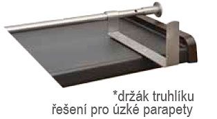 Držáky na truhlíky pro rozpěrnou zábranu 16 mm, 170/70