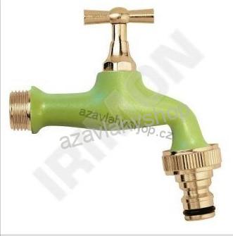 Zahradní ventil sedlový 1/2", zelený