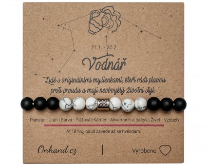 Darčeková karta s náramkom z koralov Vodnár