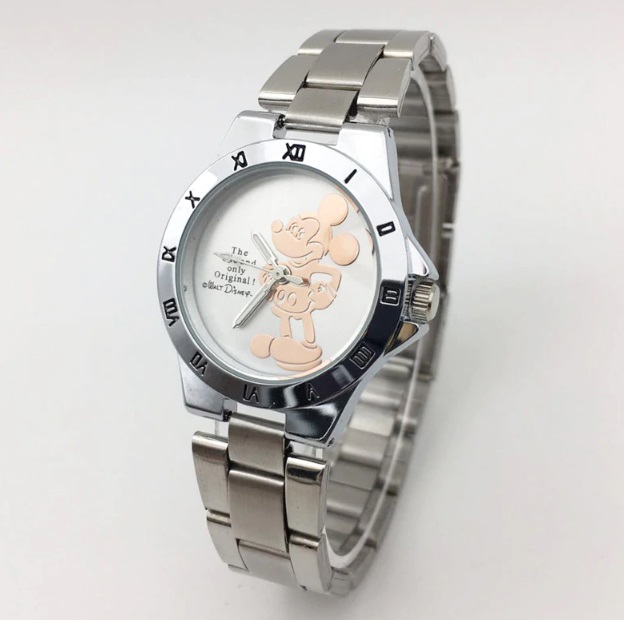 Dámske hodinky Mickey Mouse - striebro-bronz