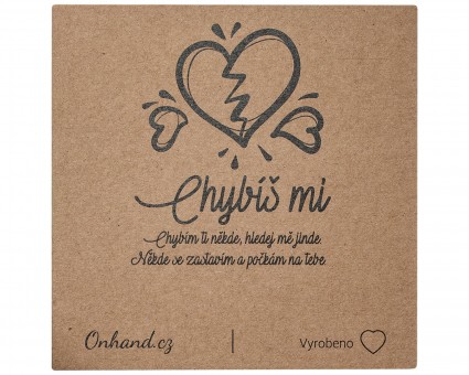 Darčeková karta Chýbaš mi