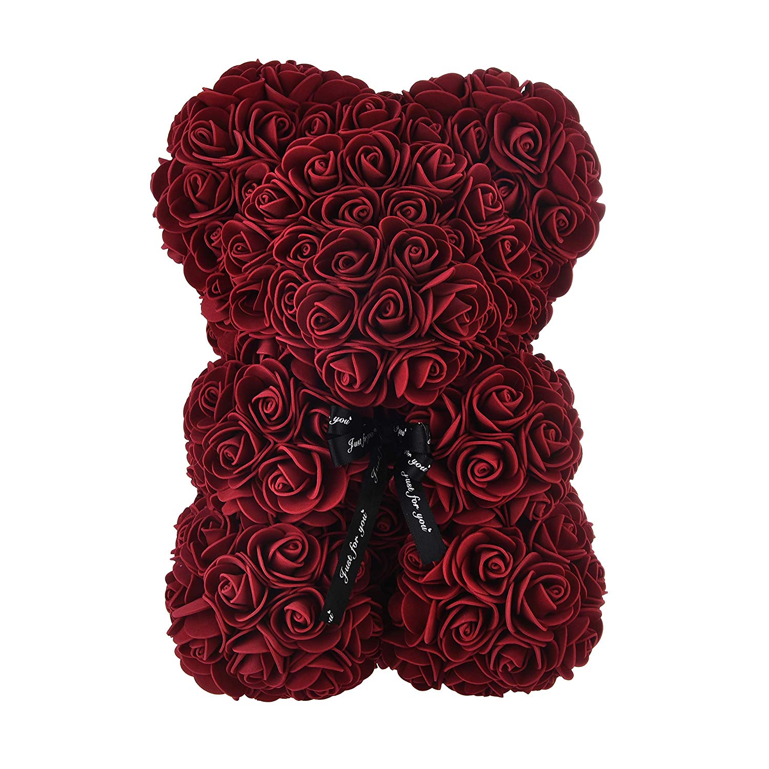 Rose Bear - vínový macko z ruží 25 cm