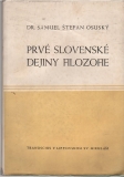 Prvé slovenské dejiny filozofie  /vfbr/
