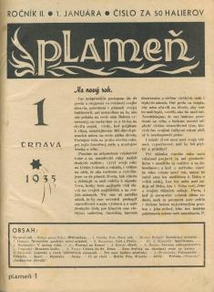 Plameň 1 - 20 rok 1935