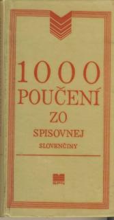 1000 poučení zo spisovnej Slovenčiny