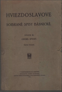 Hviezdoslavove sobrané spisy básnické