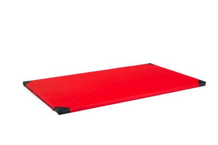 Gymnastická žinenka stred.tvrdá (R90) 200x120x5 EKOKOŽA RM-50 Ring Sport červená