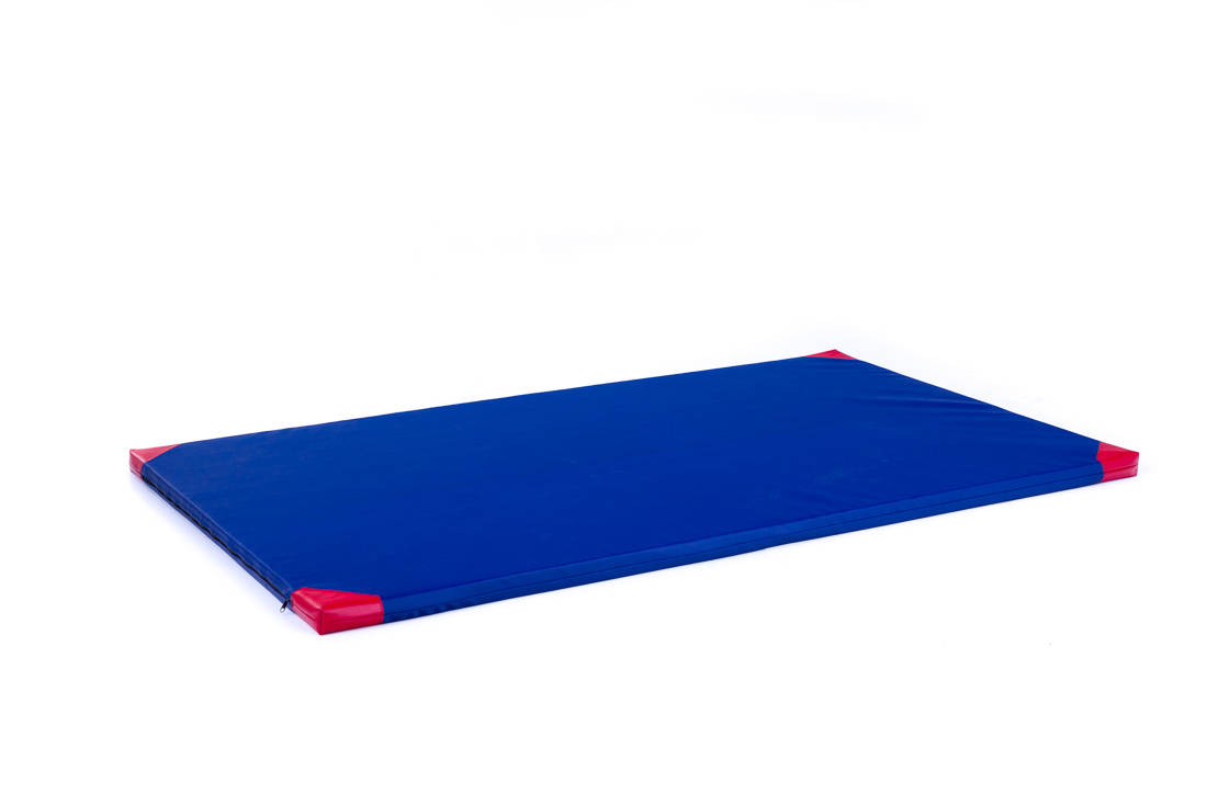 Gymnastická žinenka stredne tvrdá (R90) 200x120x5 EKOKOŽA RM-50 Ring Sport modrá