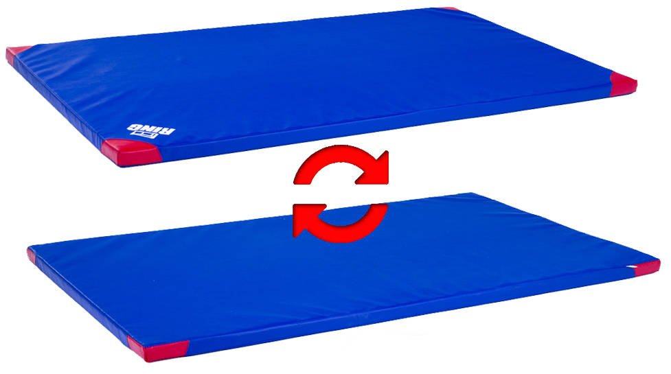 Gymnastická žinenka protišmyková tvrdá (T120) 200x120x5 RM-56 Ring Sport modrá