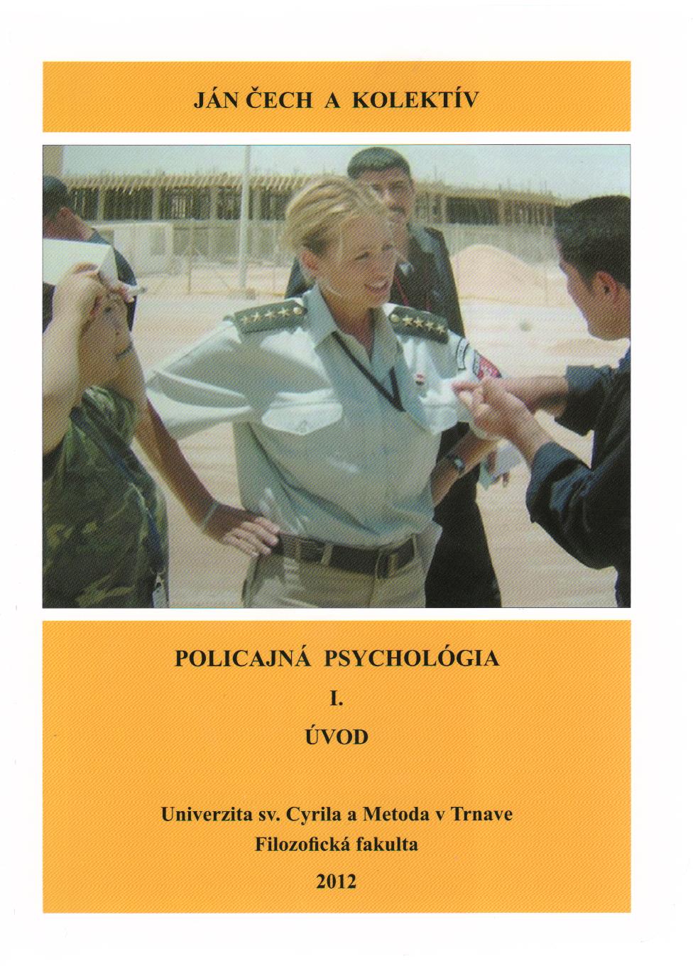 Policajná psychológia I. Úvod