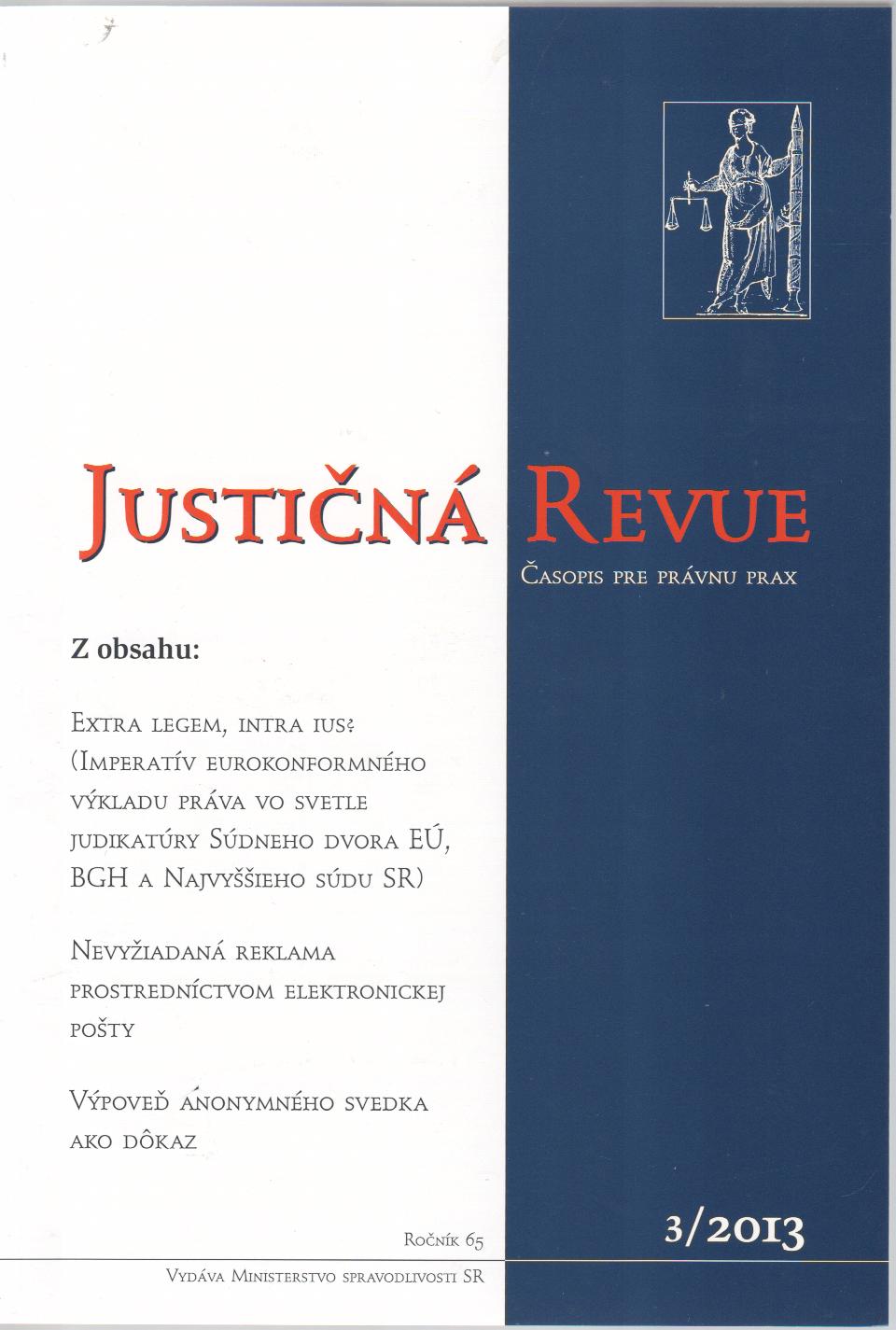 Justičná revue 3/2013 + CD