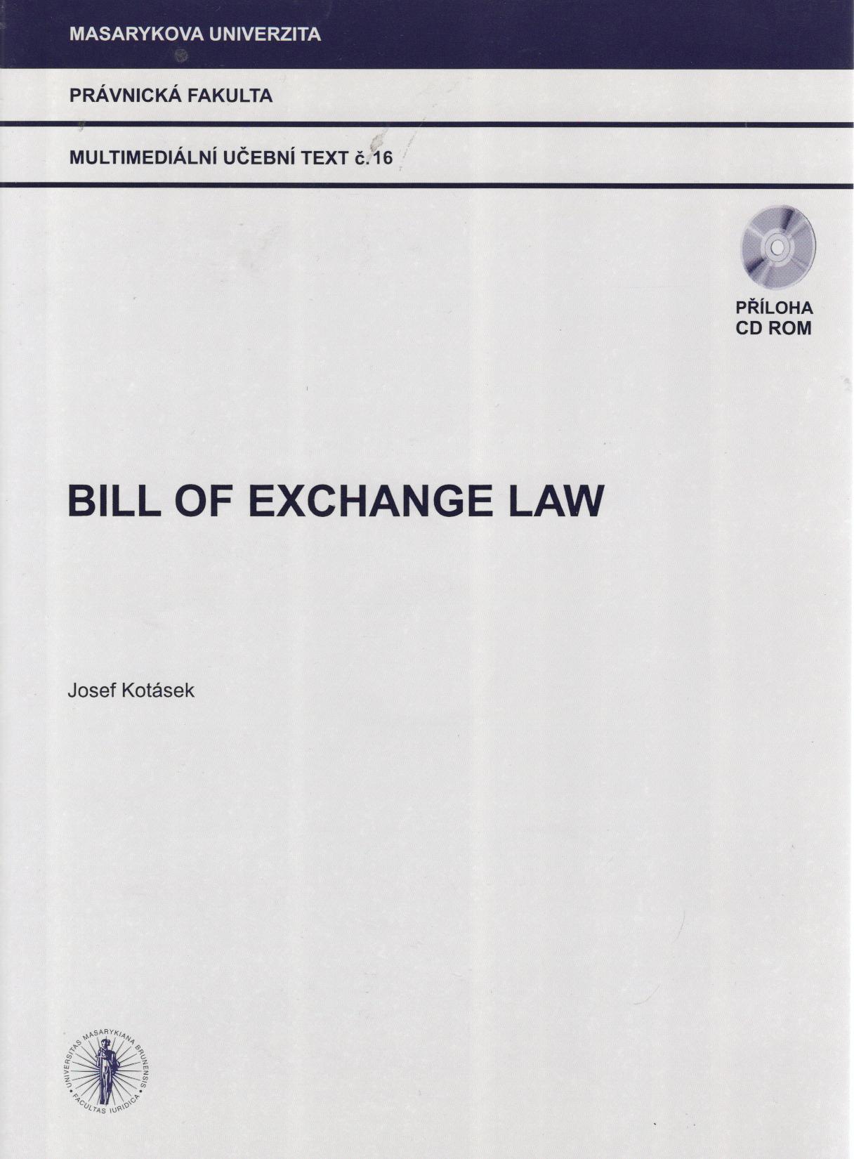 Bill of Exchange Law + CD