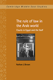 The Rule of Law in the Arab World: Courts in Egypt and the Gulf