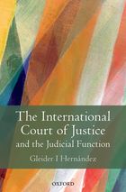 The International Court of Justice and the Judicial Function