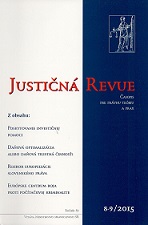 Justičná revue 8-9/2015 + CD