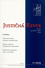 Justičná revue 11/2015 + CD