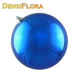 Vianočná guľa MAXI 30cm modrá lesklá, 3D vianočná dekorácia